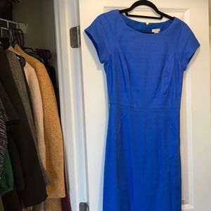 Jewel blue fitted Jcrew factory dress
